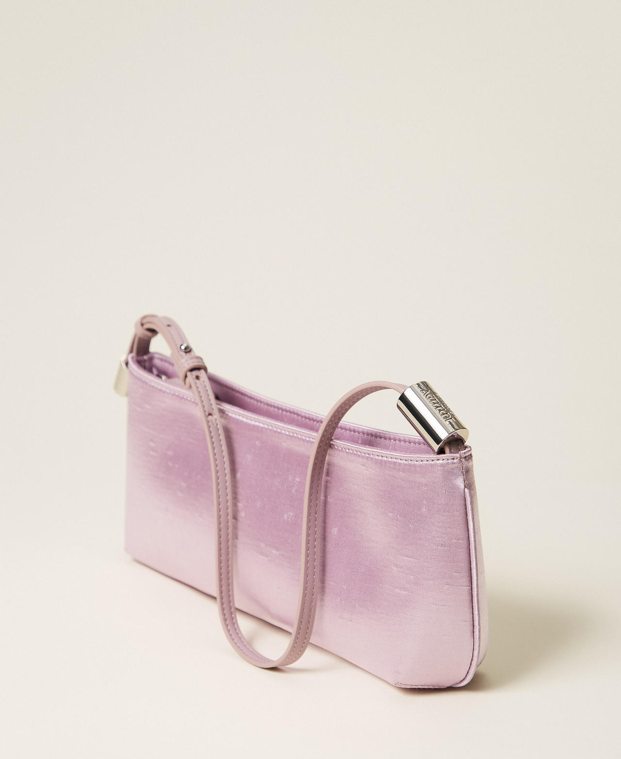 Shantung shoulder bag Fair Orchid Purple Woman 252AA7010_12560_02