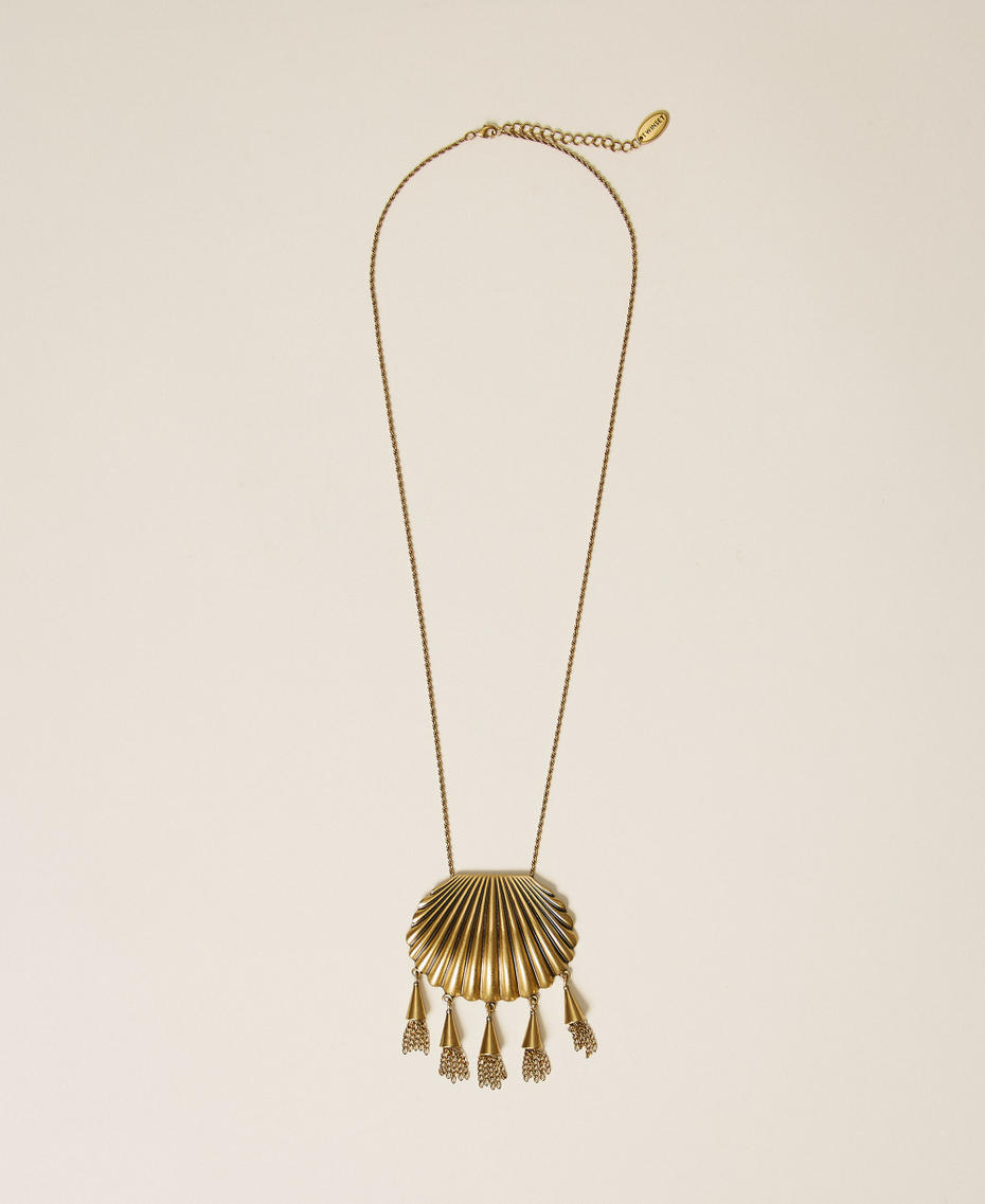 Necklace with shell pendant Old Gold Woman 261TO5510_12616_01