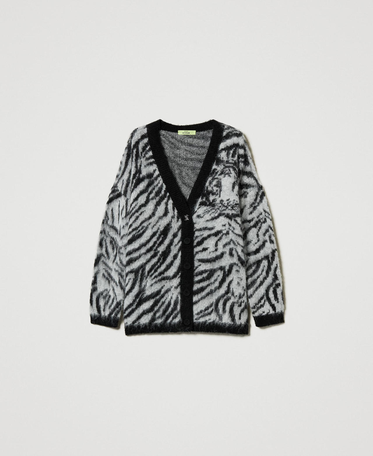 Scee by twin set Cardigan MYFO jacquard animalier