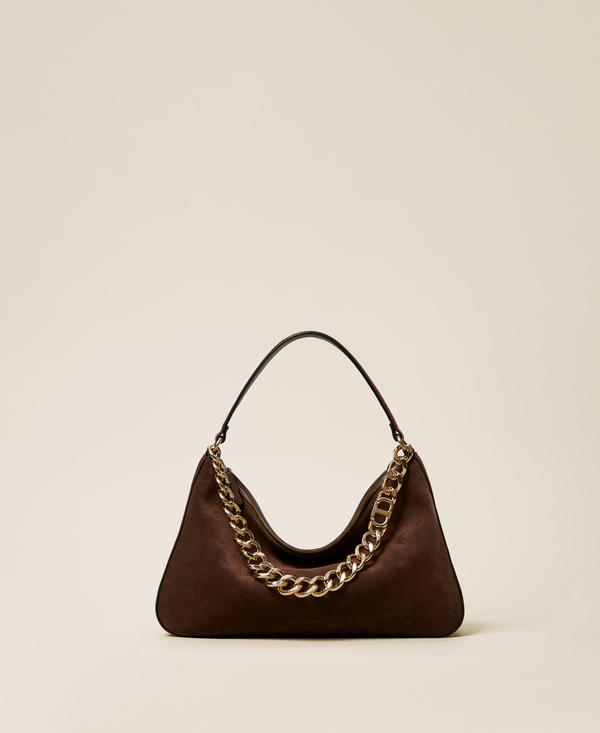'Liliane' medium suede bag