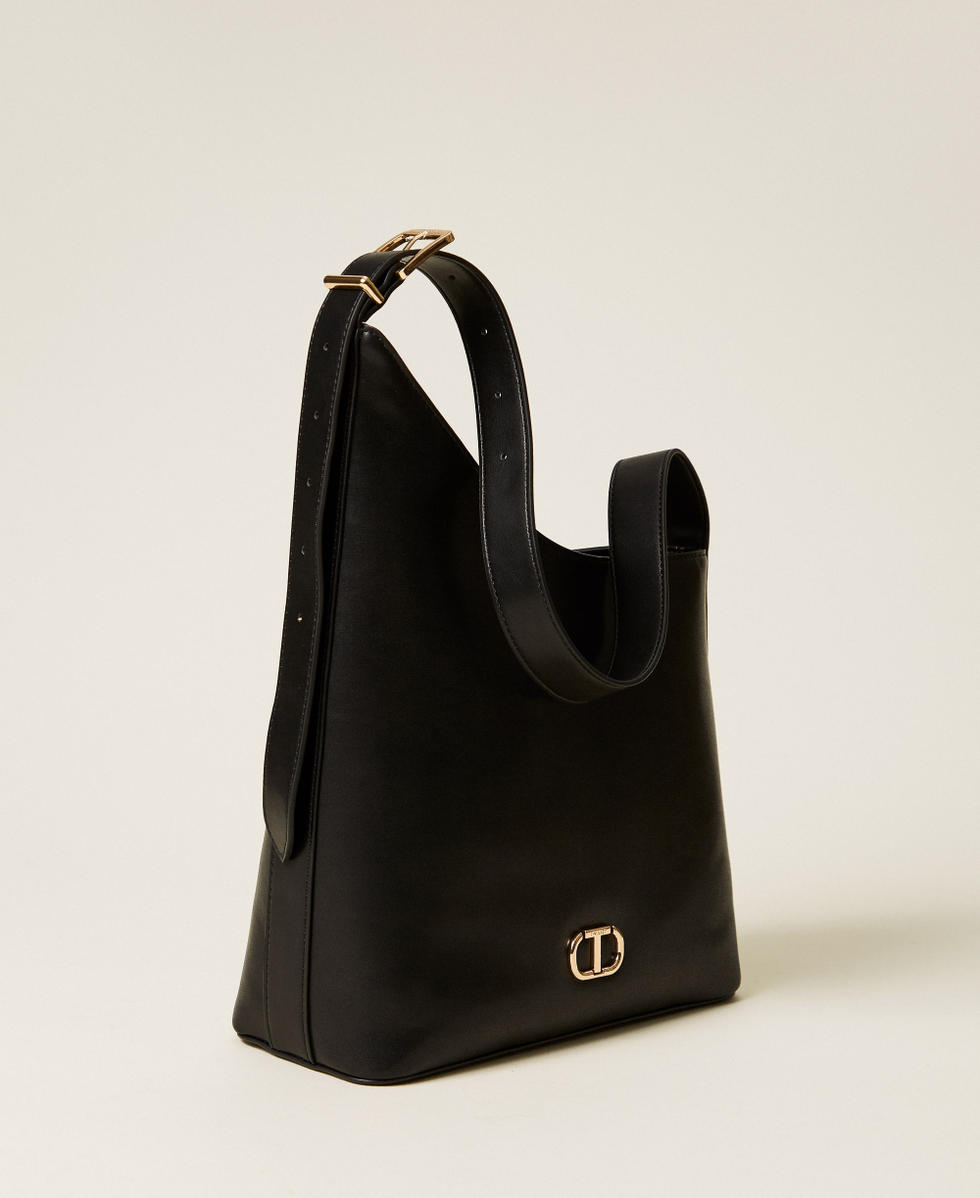 Sac &agrave; bandouli&egrave;re asym&eacute;trique Noir Femme 252TB7022_00006_02