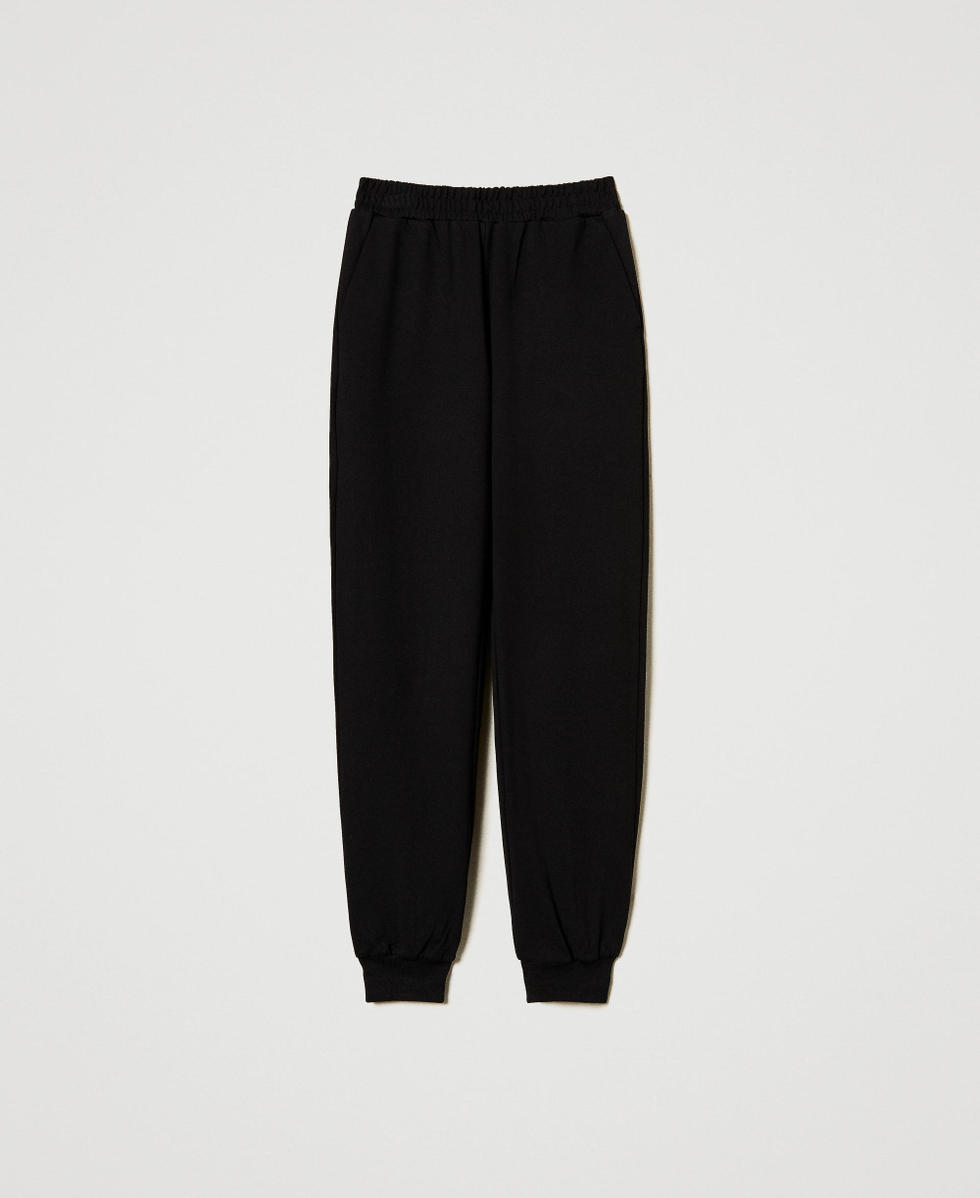 Pantalon de jogging avec poches Noir Femme 242LL2JGG_00006_S0