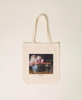 Twill tote bag with WONDERFUL ROSES print Woman, Patterned | TWINSET Milano