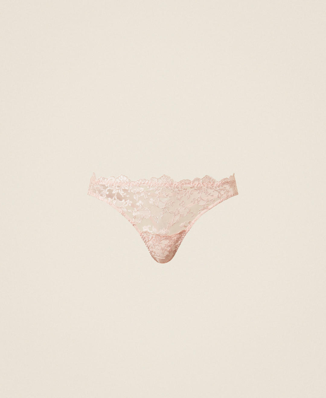 String en charmeuse et tulle brodé