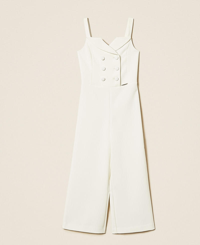 Double-breasted cr&ecirc;pe jumpsuit Off White Girl 261GJ2Q50_00526_S0