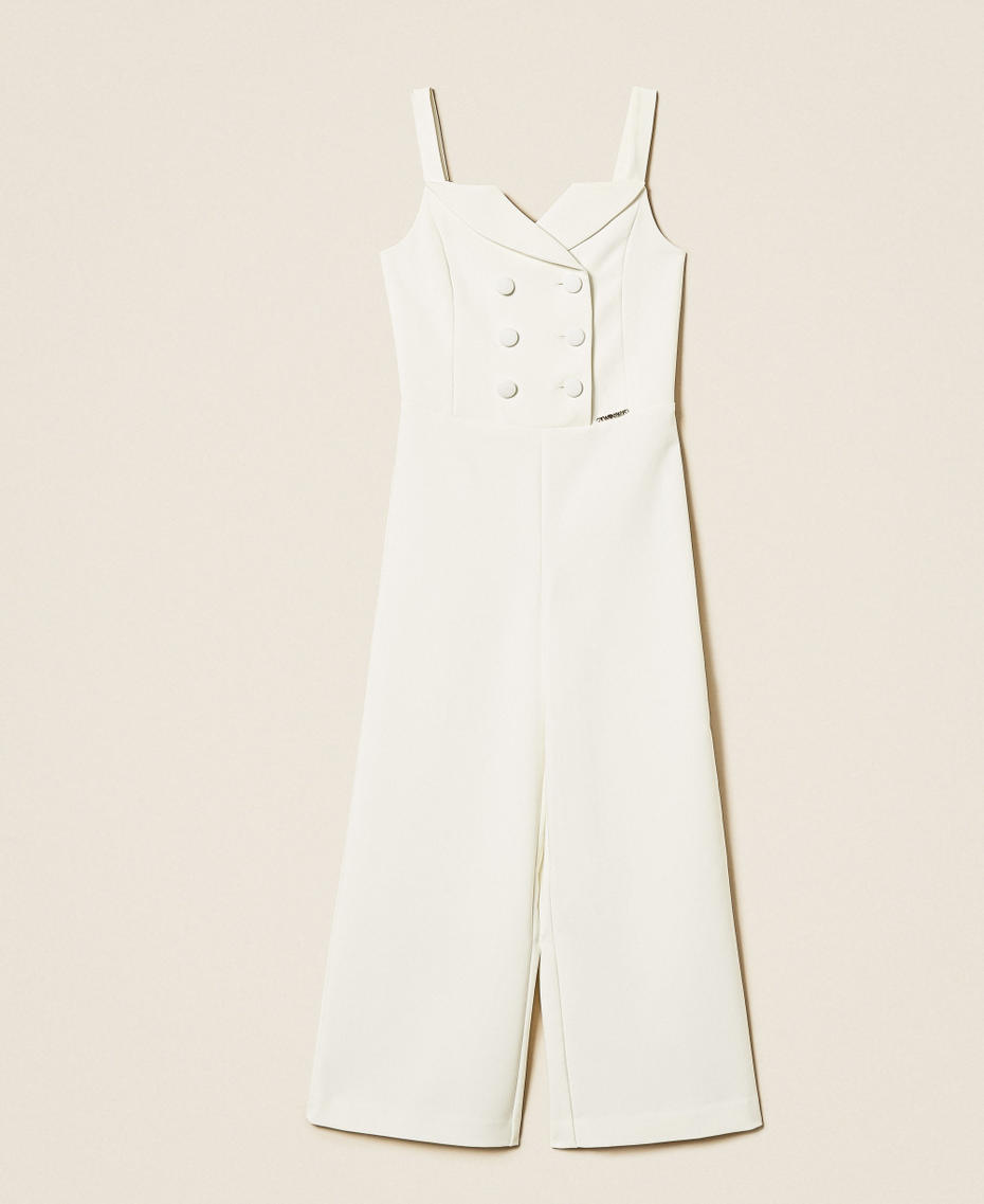 Double-breasted cr&ecirc;pe jumpsuit Off White Girl 261GJ2Q50_00526_S0