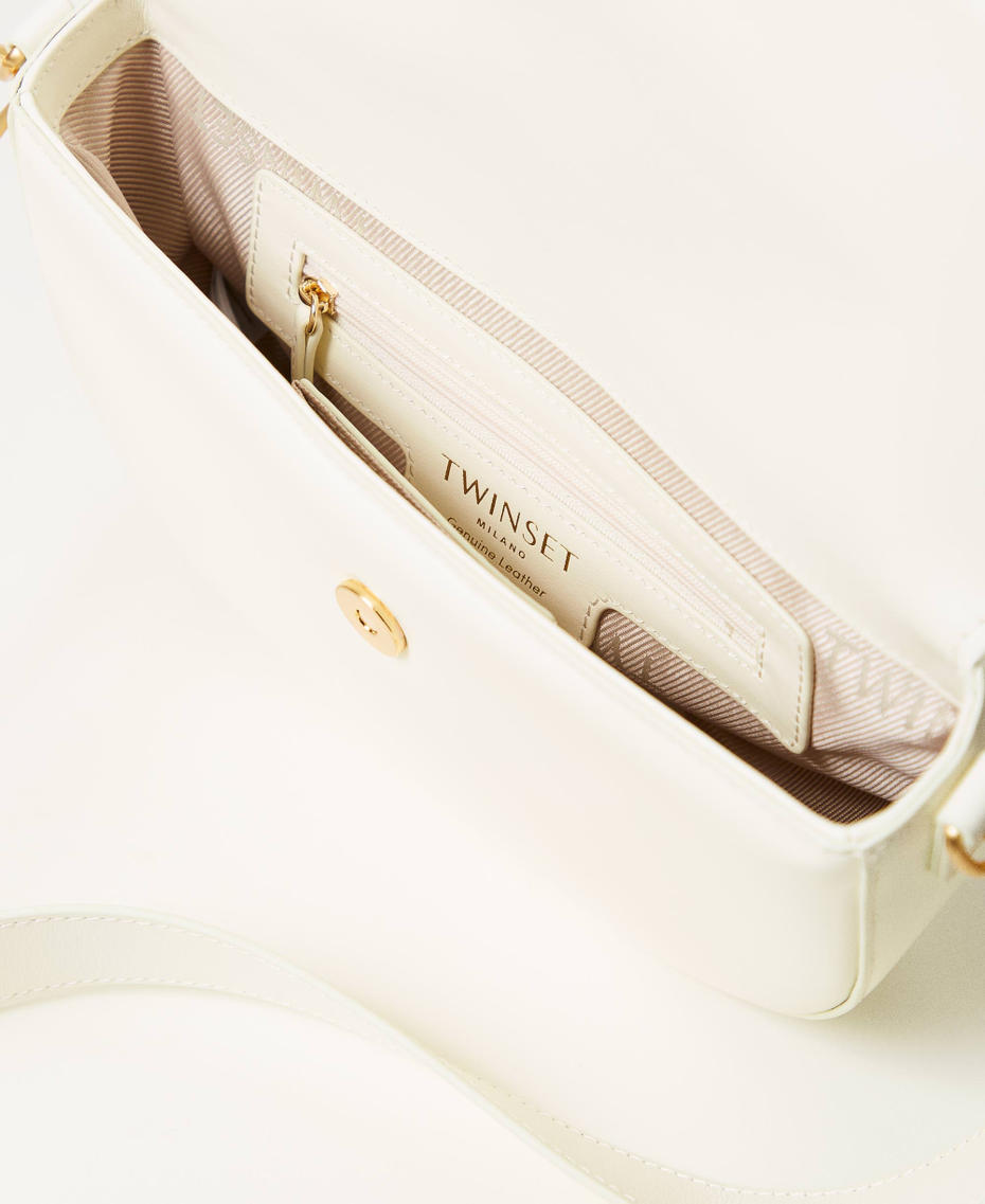 ‘Amie‘ half-moon leather shoulder bag Mother Of Pearl Woman 251TB7110_00059_04