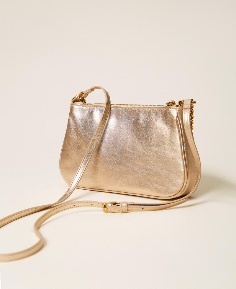 Leather shoulder bag Platinum Rose Woman 262TB7184_13813_03
