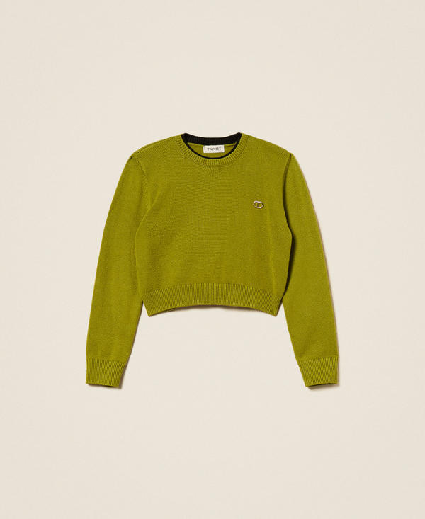 Pull ras-du-cou avec Oval T