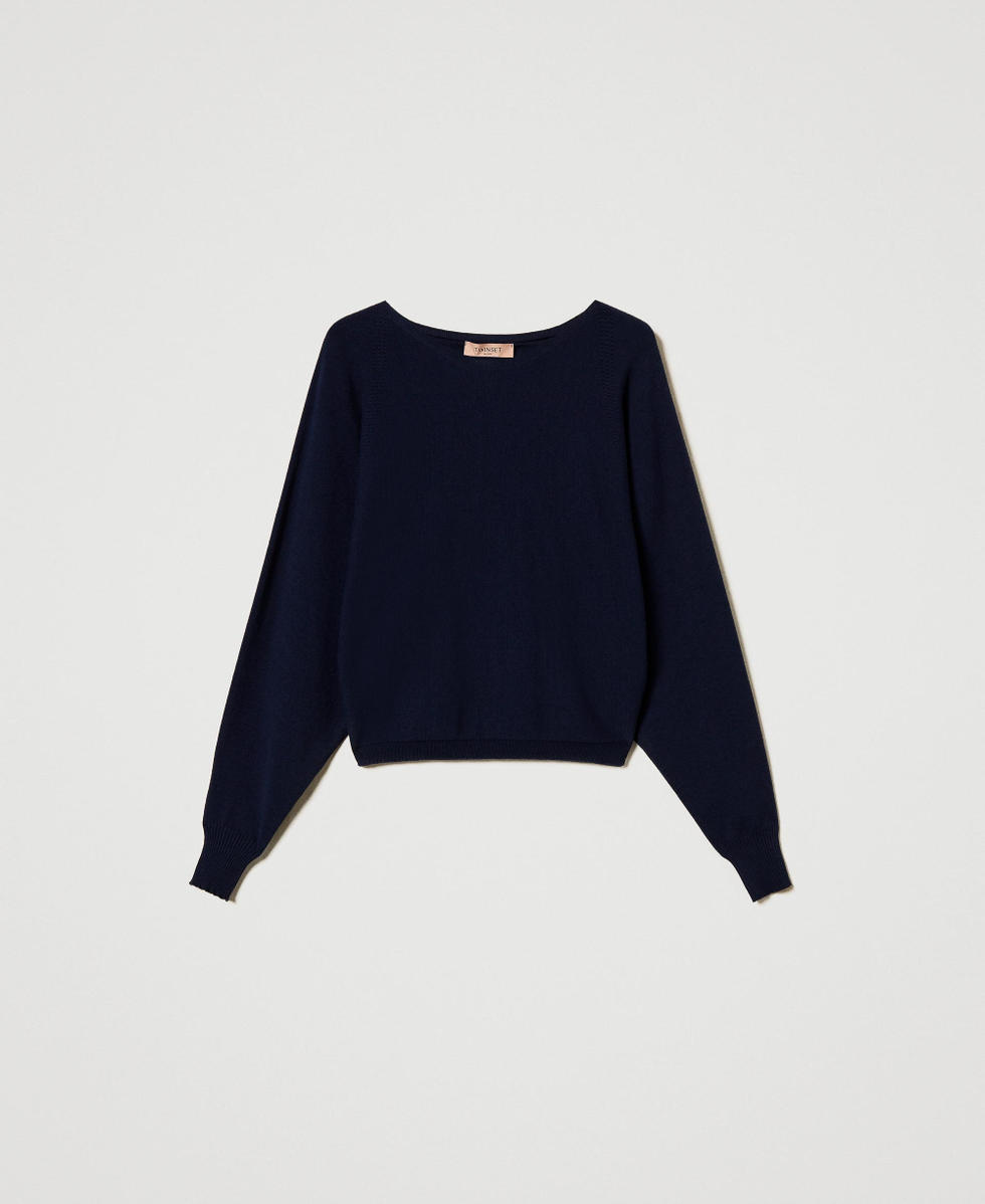 Maxipullover aus Viskosemischung Blue Night Frau 251TP3533_00238_S0