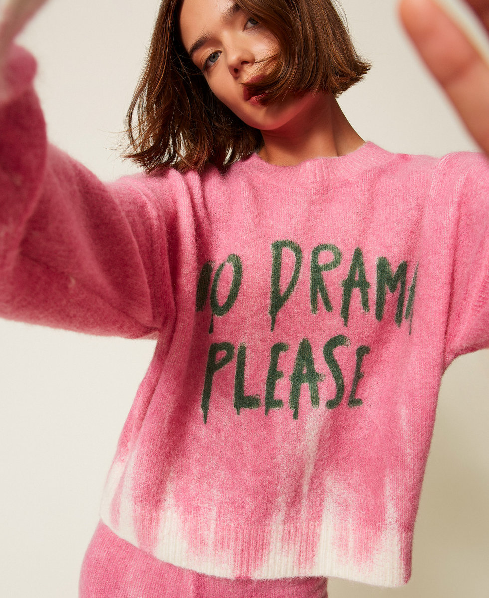 MYFO wool blend jumper with print