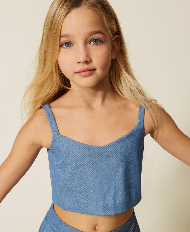 End-on-end cloth fitted top Skyline Girl 261GJ2Q11_04614_PD