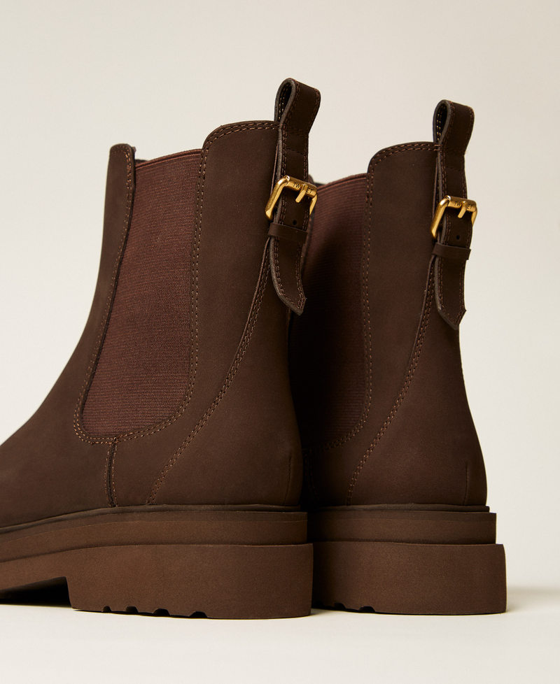 Stivaletti chelsea in pelle Coffee Donna 262TGT098_00203_03