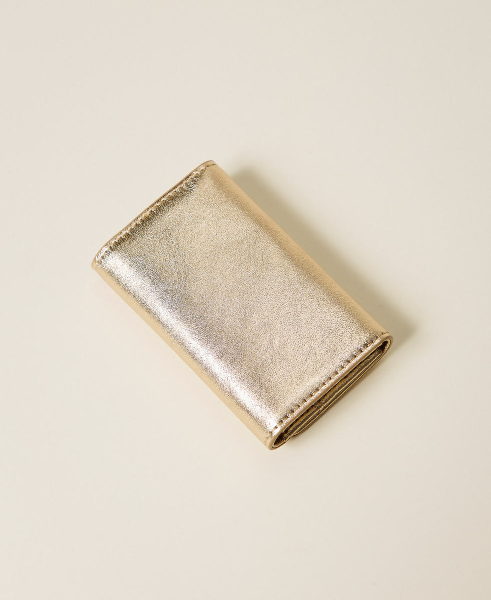Key ring pouch with logo Yellow Gold Woman 261TH7039_10366_02