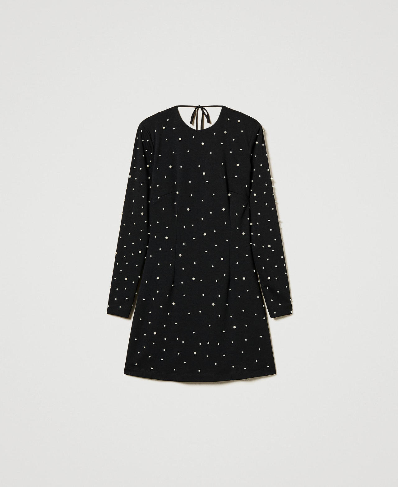 Scee by twin set Abito corto con perle