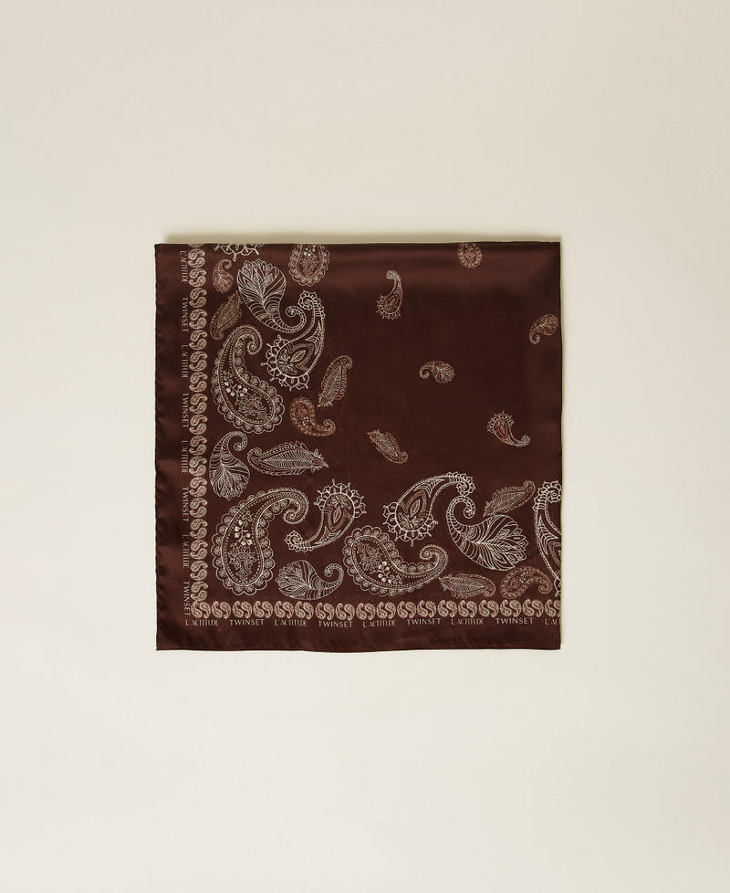 Pa&ntilde;uelo con estampado de fular Estampado Fular Chocolate Lab Mujer 261AA4080_13355_01