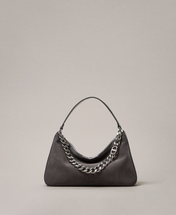 'Liliane' medium suede bag