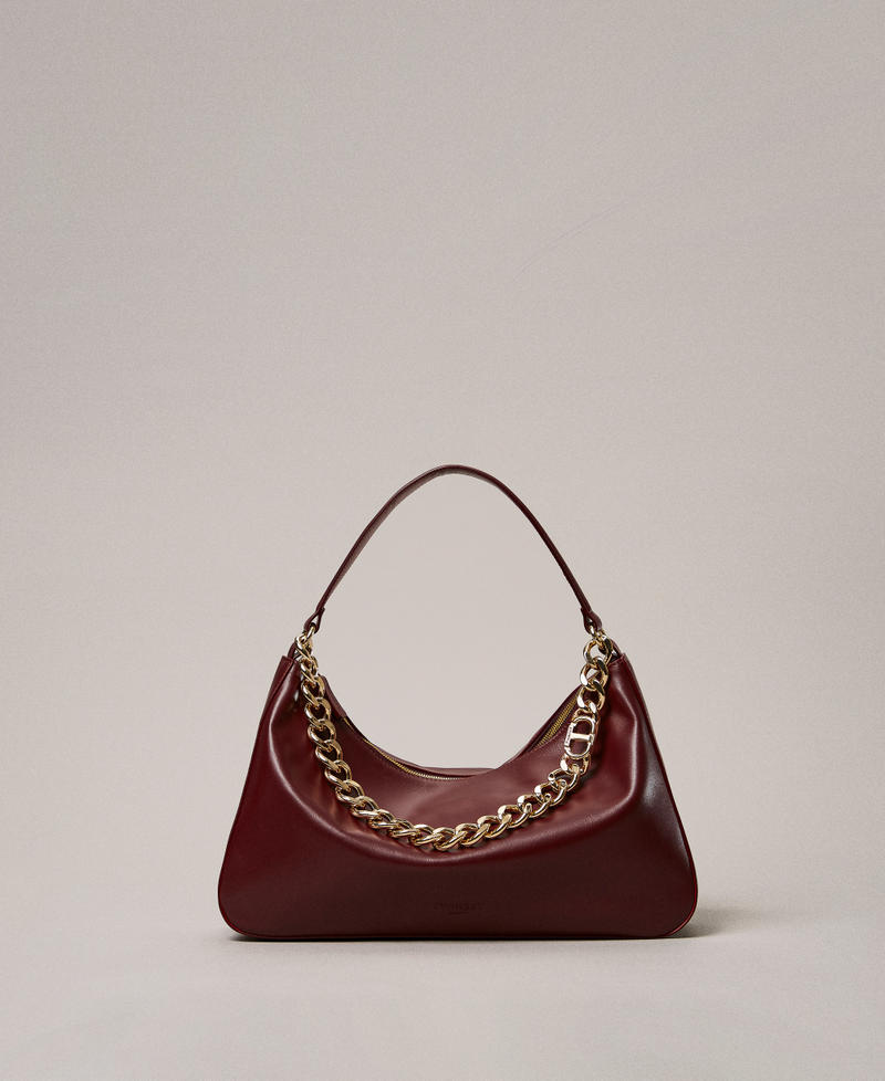 'Liliane' medium leather bag “Wine tasting” Purple Woman 252TB7161_05609_PS