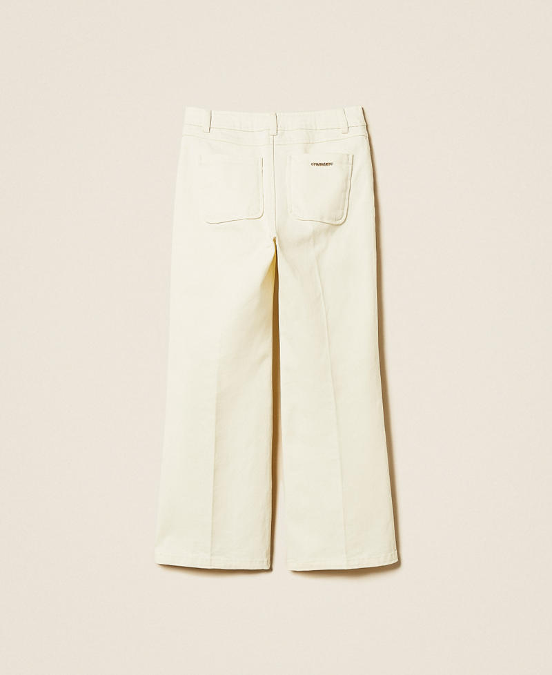 Pantaloni in bull stretch Off White Bambina 261GJ2107_00526_S1