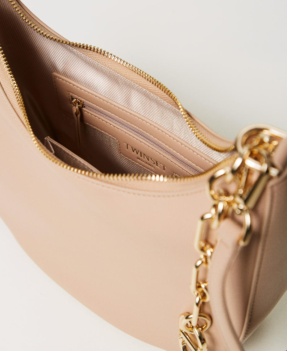 Tasche „Croissant“ mit „Oval T“-Kette "Rope"-Beige Frau 251TB7342_12145_04