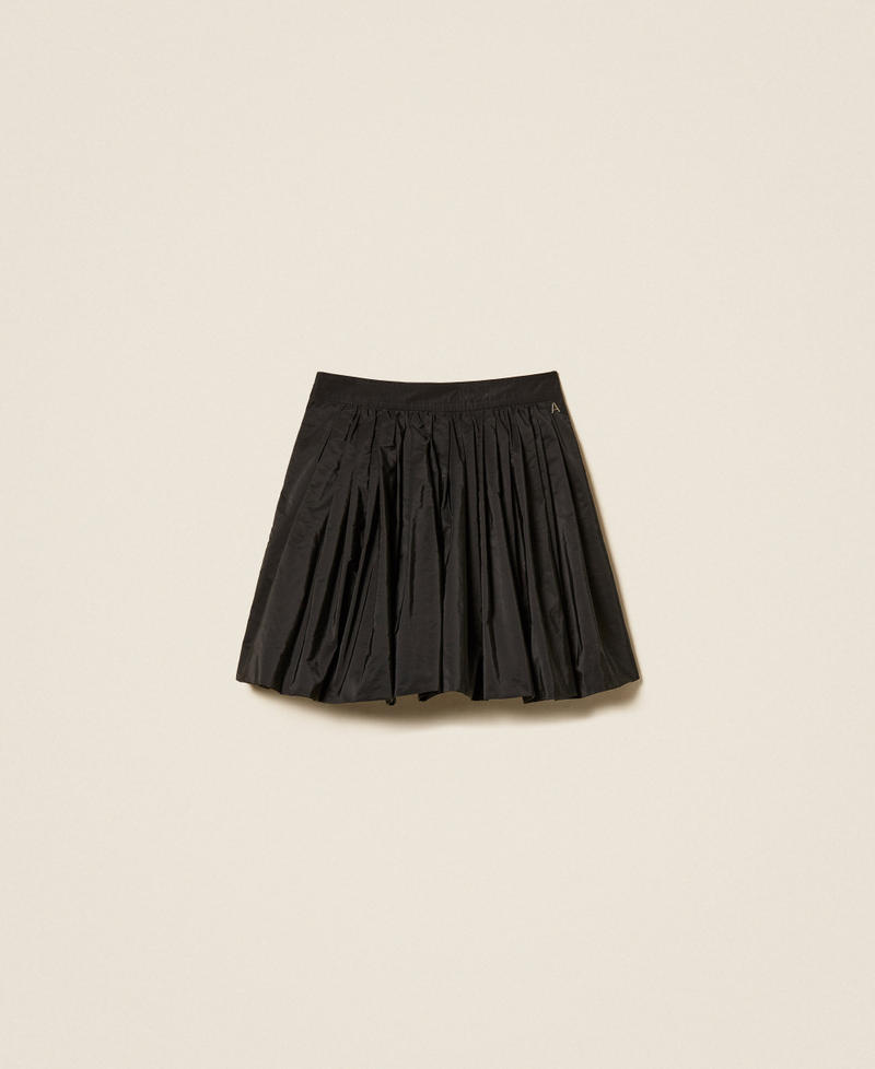 Taffeta balloon skirt Black Woman 262AP2204_00006_S0