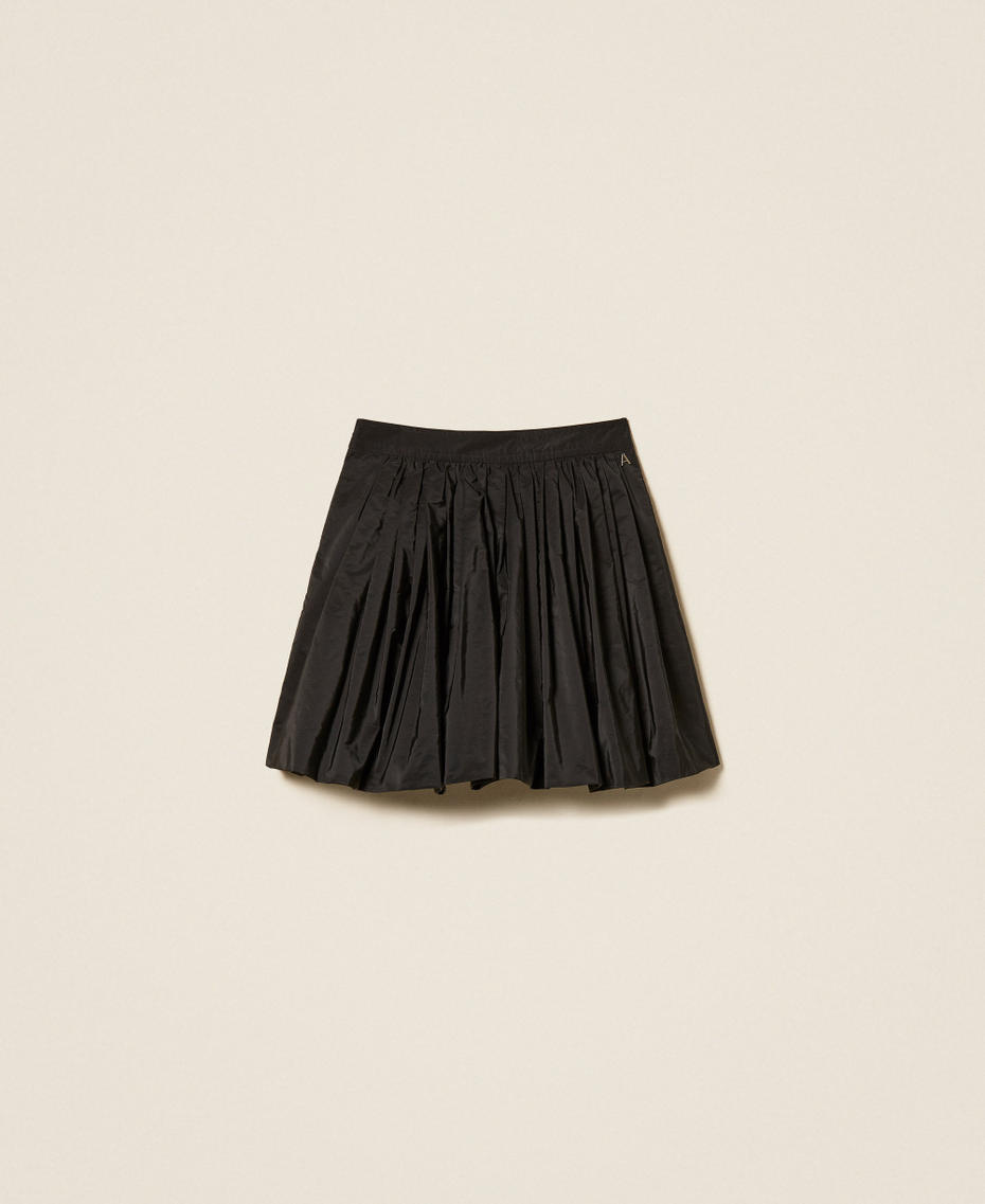 Taffeta balloon skirt Black Woman 262AP2204_00006_S0