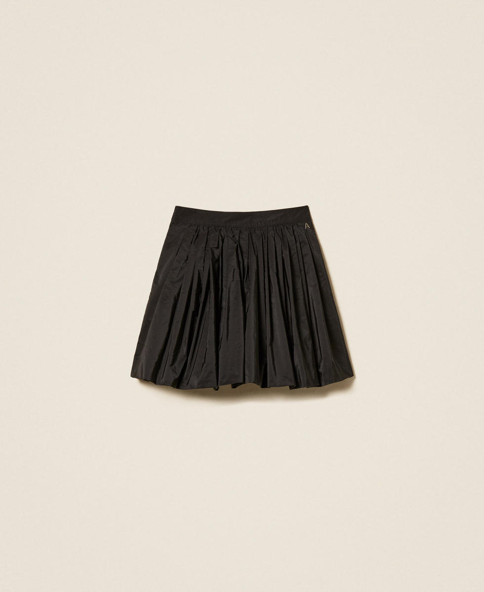 Taffeta balloon skirt Black Woman 262AP2204_00006_S0