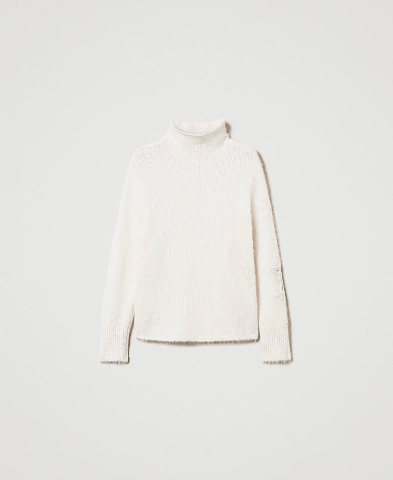 MYFO alpaca blend jumper White Snow Woman 242AQ3410_00282_S0