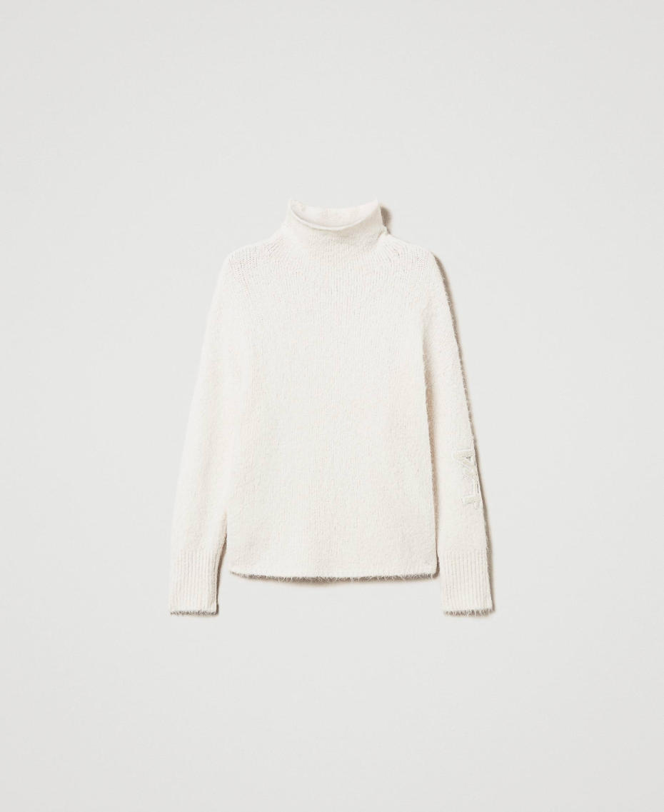 MYFO alpaca blend jumper White Snow Woman 242AQ3410_00282_S0