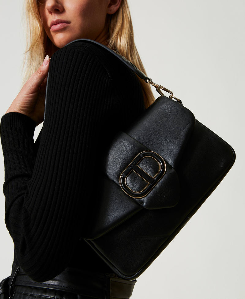 'Amie' medium nappa leather shoulder bag Black Woman 242TD8010_00006_0S