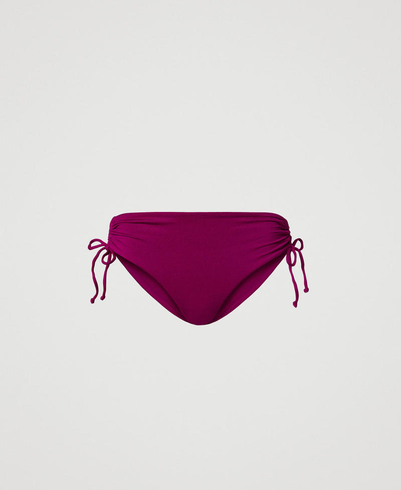 Bikini briefs with drawstring Magenta Purple Woman 251LBMB99_11736_S0