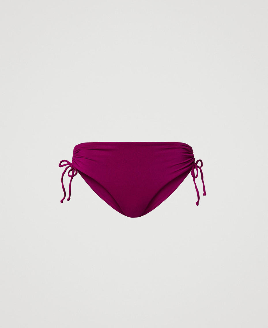 Bikini briefs with drawstring Magenta Purple Woman 251LBMB99_11736_S0