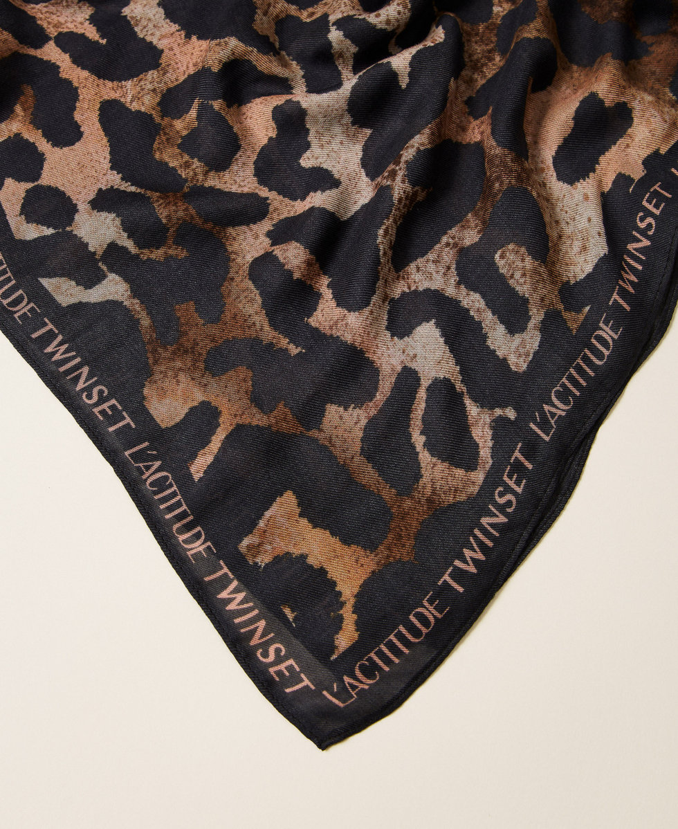Tuch mit Animalprint Animalprint Frau 262AA4030_13683_02