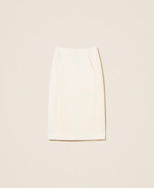 Scuba midi skirt