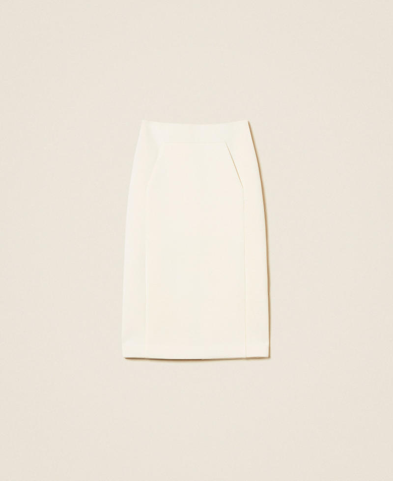 Scuba midi skirt Mother Of Pearl Woman 252TP2191_00059_S0