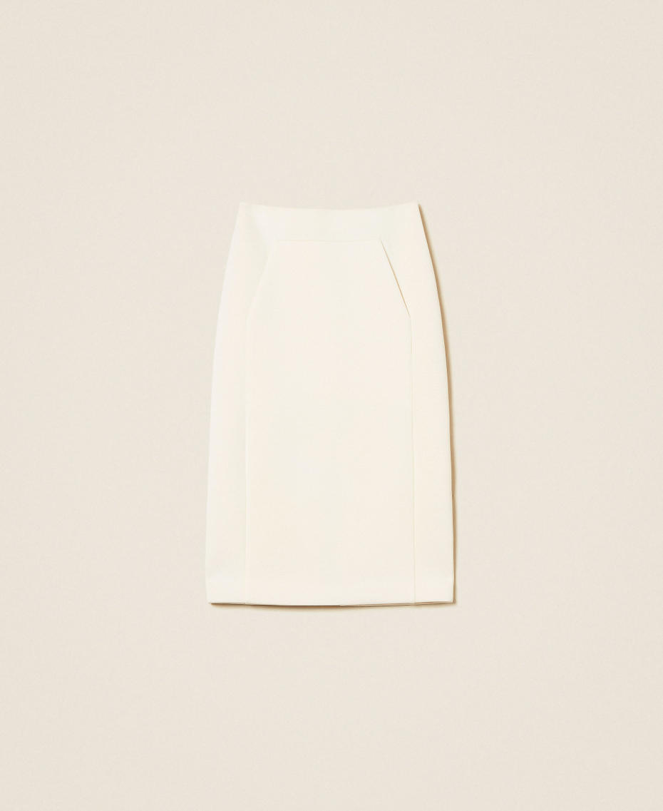 Scuba midi skirt Mother Of Pearl Woman 252TP2191_00059_S0