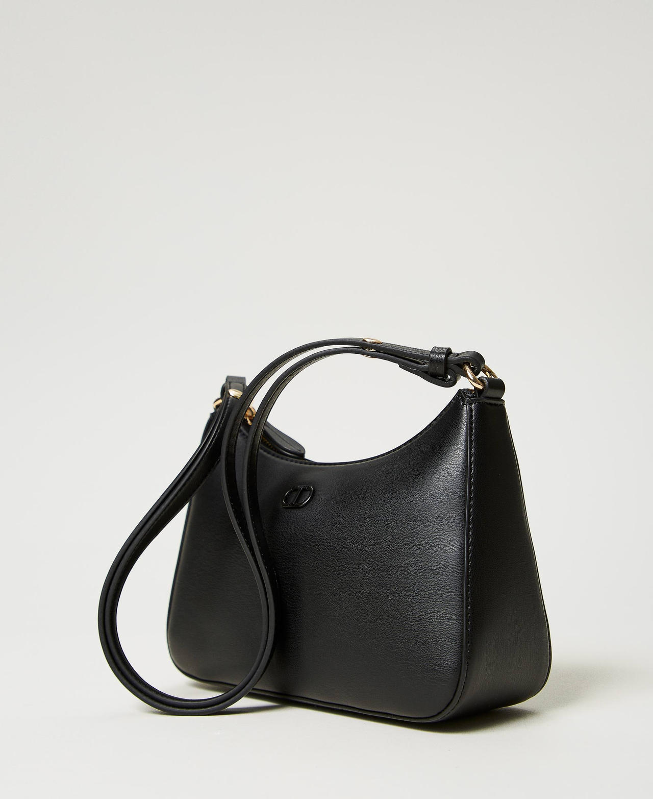 Mini hobo bag with logo Black Woman 251TH7021_00006_02