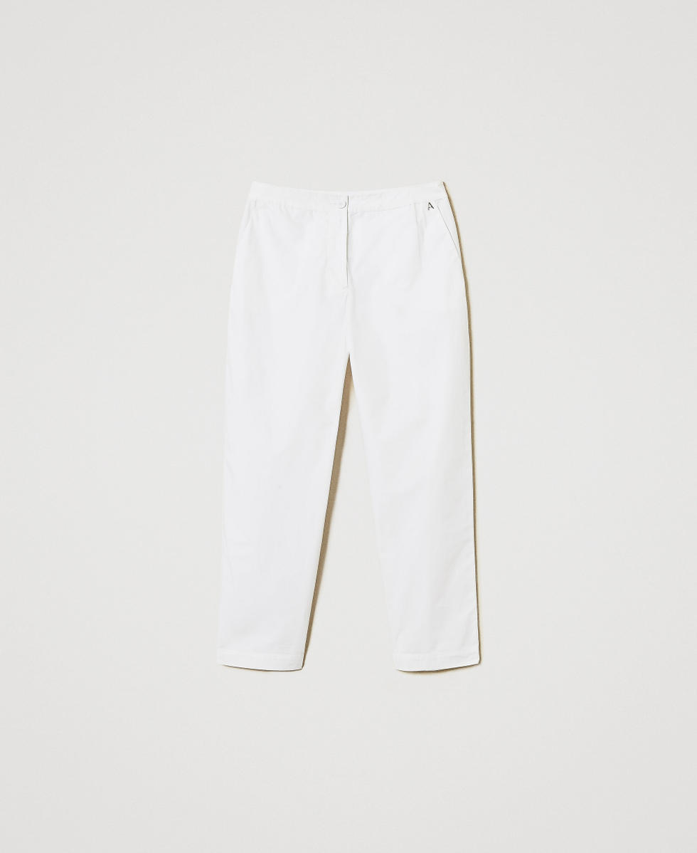 Poplin chino trousers