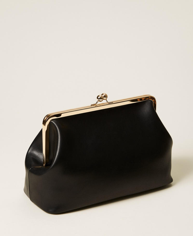 Clutch shoulder bag with Oval T Black Woman 252TD8330_00006_03