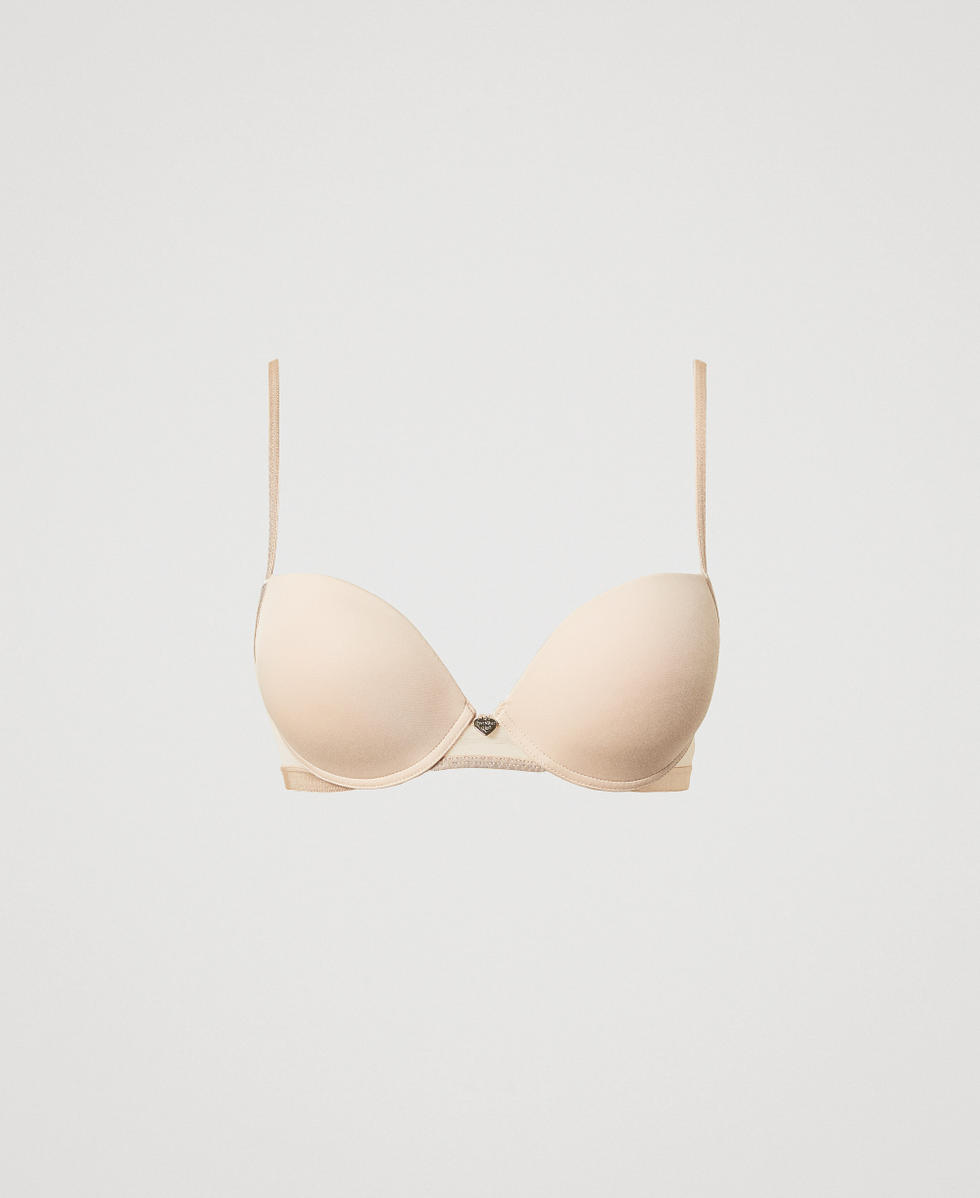 Soutien-gorge push-up avec tulle Wonder Beige Femme 251LL6B44_11044_S0