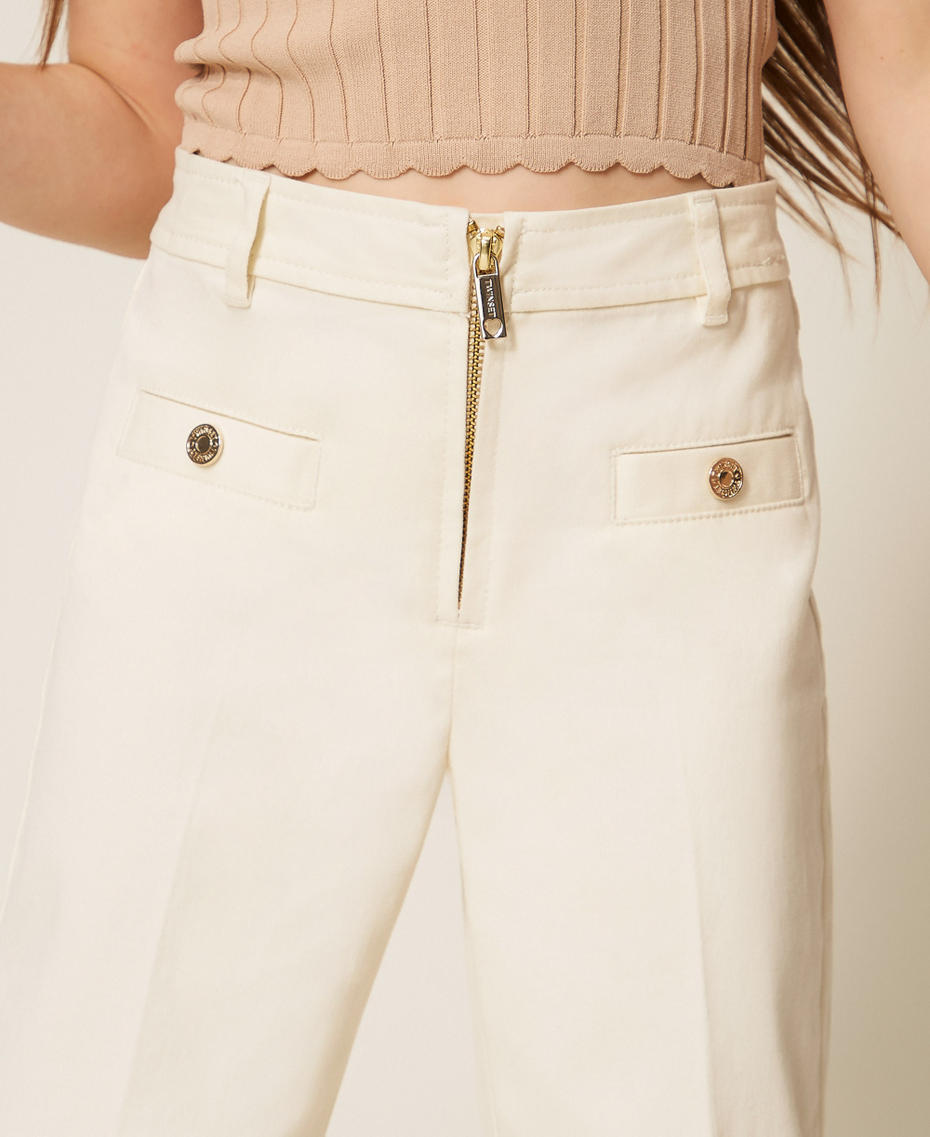 Pantaloni in bull stretch Off White Bambina 261GJ2107_00526_04