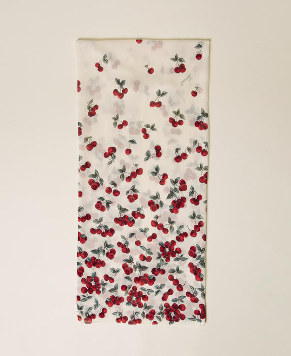 Cherry print stole