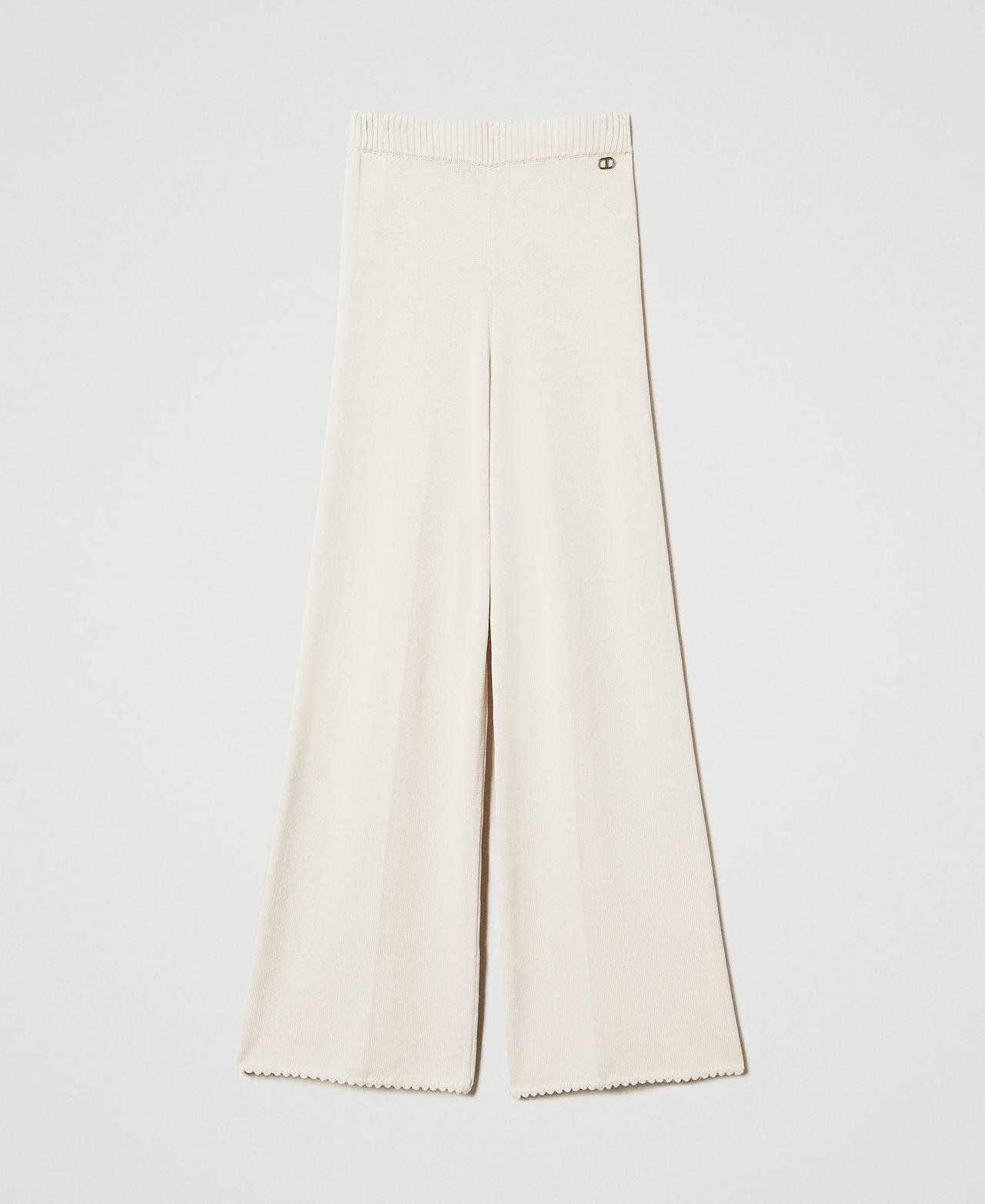 Pantalone in maglia misto cotone Light Natural Donna 251TP3251_12227_0S