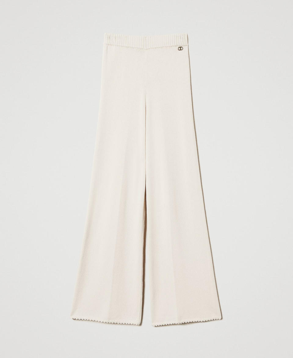 Pantalone in maglia misto cotone Light Natural Donna 251TP3251_12227_0S