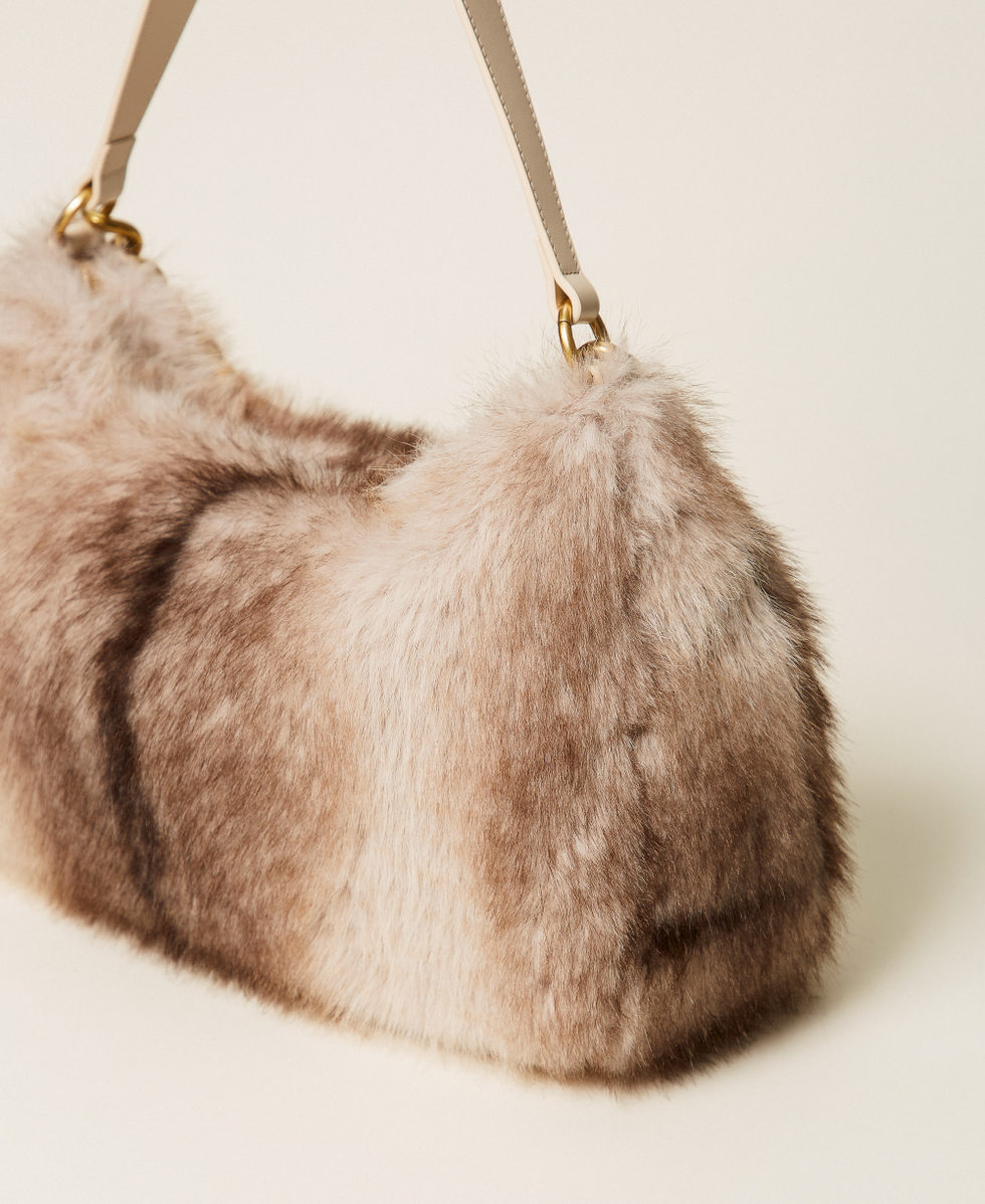Faux fur Liliane bag Animal Shade Casha/Brown Woman 262TB7250_13812_03