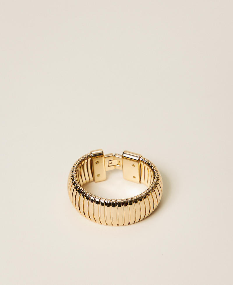 Snake print bracelet New Gold Woman 252TO5331_10630_01