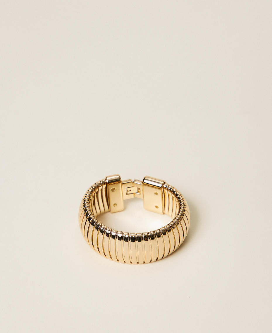 Snake print bracelet New Gold Woman 252TO5331_10630_01
