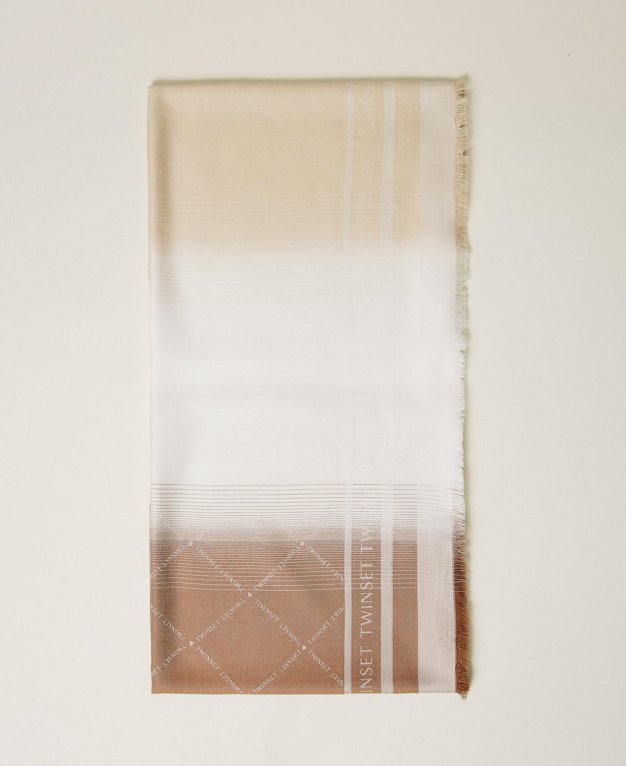 Twinset Keffieh jacquard avec logo