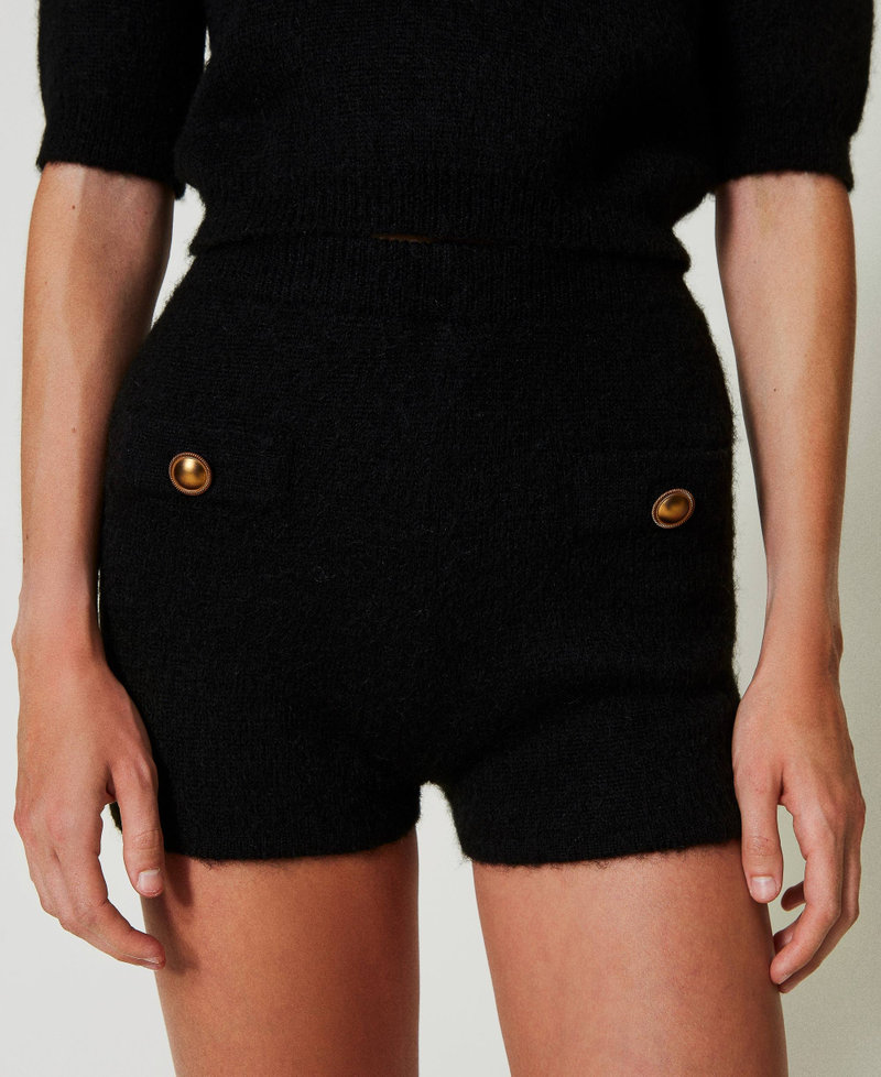 'Emily' mohair blend knit shorts