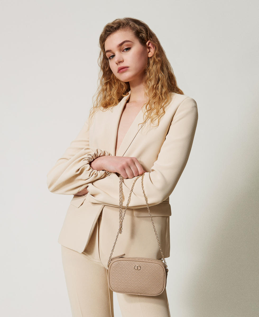 お歳暮 人気 logo with bag shoulder Mini Woman, Milano TWINSET | Beige アクセサリー